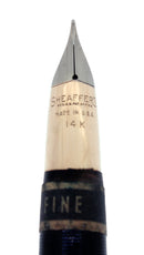 C1952 SHEAFFER VALIANT BURGUNDY SNORKEL FOUNTAIN PEN 14K NIB NEW OLD STOCK MINT OFFERED BY ANTIQUE DIGGER