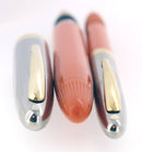 C1953 SHEAFFER MANDARIN ORANGE SENTINEL SNORKEL FOUNTAIN PEN AND PENCIL SET RESTORED OFFERED BY ANTIQUE DIGGER