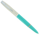 C1956 PARKER 41 FISHSCALE CAP TURQUOISE FOUNTAIN PEN IN ORIGINAL BOX NEW OLD STOCK NEVER INKED OFFERED BY ANTIQUE DIGGER