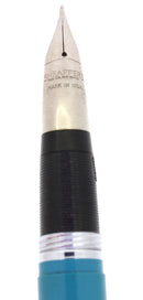 RARE C1957 SHEAFFER STATESMAN ED SULLIVAN PEACOCK SNORKEL FOUNTAIN PEN & PENCIL SET MINT NEW OLD STOCK OFFERED BY ANTIQUE DIGGER