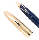 C1959 SHEAFFER BLUE PFM V SNORKEL PEN FOR MEN FOUNTAIN PEN RESTORED OFFERED BY ANTIQUE DIGGER