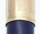 C1959 SHEAFFER BLUE PFM V SNORKEL PEN FOR MEN FOUNTAIN PEN RESTORED OFFERED BY ANTIQUE DIGGER