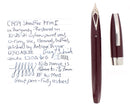 C1959 SHEAFFER PFM I PEN FOR MEN BURGUNDY FOUNTAIN PEN FINE NIB RESTORED OFFERED BY ANTIQUE DIGGER