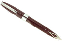 C1959 SHEAFFER PFM I PEN FOR MEN BURGUNDY FOUNTAIN PEN FINE NIB RESTORED OFFERED BY ANTIQUE DIGGER