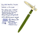 CIRCA 1959 SHEAFFER FERN GREEN SENTINEL SNORKEL FOUNTAIN PEN RESTORED OFFERED BY ANTIQUE DIGGER