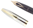 C1959 SHEAFFER GRAY PFM IV SNORKEL PEN FOR MEN XF-M NIB FOUNTAIN PEN RESTORED OFFERED BY ANTIQUE DIGGER