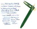 CIRCA 1959 SHEAFFER GREEN PFM III PEN FOR MEN FOUNTAIN PEN RESTORED OFFERED BY ANTIQUE DIGGER