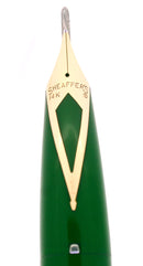 CIRCA 1959 SHEAFFER GREEN PFM III PEN FOR MEN FOUNTAIN PEN RESTORED OFFERED BY ANTIQUE DIGGER
