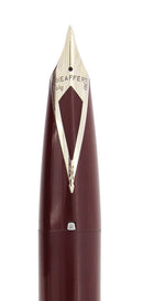 CIRCA 1959 SHEAFFER PFM I BURGUNDY FOUNTAIN PEN MEDIUM NIB RESTORED OFFERED BY ANTIQUE DIGGER