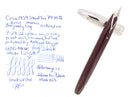 C1959 SHEAFFER BURGUNDY PFM II SNORKEL MEDIUM NIB FOUNTAIN PEN RESTORED OFFERED BY ANTIQUE DIGGER