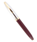 CIRCA 1960 SHEAFFER PFM IV BURGUNDY SNORKEL PEN FOR MEN FOUNTAIN PEN RESTORED OFFERED BY ANTIQUE DIGGER