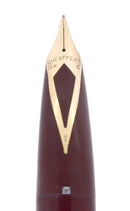 CIRCA 1960 SHEAFFER PFM IV BURGUNDY SNORKEL PEN FOR MEN FOUNTAIN PEN RESTORED OFFERED BY ANTIQUE DIGGER