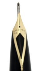 CIRCA 1959 SHEAFFER BLACK PFM V SNORKEL PEN FOR MEN FOUNTAIN PEN RESTORED OFFERED BY ANTIQUE DIGGER