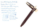 CIRCA 1959 SHEAFFER BURGUNDY PFM III SNORKEL FOUNTAIN PEN RESTORED OFFERED BY ANTIQUE DIGGER