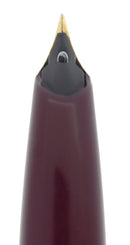 C1959 SHEAFFER BURGUNDY PFM IV SNORKEL PEN FOR MEN FOUNTAIN PEN RESTORED OFFERED BY ANTIQUE DIGGER