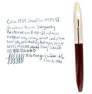 C1959 SHEAFFER BURGUNDY PFM IV SNORKEL PEN FOR MEN FOUNTAIN PEN RESTORED OFFERED BY ANTIQUE DIGGER