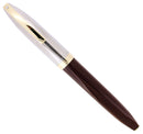 C1959 SHEAFFER BURGUNDY PFM IV SNORKEL PEN FOR MEN FOUNTAIN PEN RESTORED OFFERED BY ANTIQUE DIGGER
