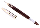 C1959 SHEAFFER BURGUNDY PFM IV SNORKEL PEN FOR MEN FOUNTAIN PEN RESTORED OFFERED BY ANTIQUE DIGGER