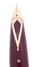 CIRCA 1959 SHEAFFER BURGUNDY PFM IV SNORKEL PEN FOR MEN FOUNTAIN PEN RESTORED OFFERED BY ANTIQUE DIGGER