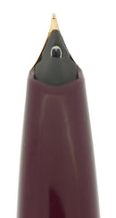 CIRCA 1959 SHEAFFER BURGUNDY PFM IV SNORKEL PEN FOR MEN FOUNTAIN PEN RESTORED OFFERED BY ANTIQUE DIGGER