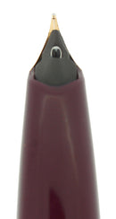 CIRCA 1959 SHEAFFER BURGUNDY PFM IV SNORKEL PEN FOR MEN FOUNTAIN PEN RESTORED OFFERED BY ANTIQUE DIGGER