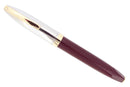 CIRCA 1959 SHEAFFER BURGUNDY PFM IV SNORKEL PEN FOR MEN FOUNTAIN PEN RESTORED OFFERED BY ANTIQUE DIGGER