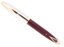 CIRCA 1959 SHEAFFER BURGUNDY PFM IV SNORKEL PEN FOR MEN FOUNTAIN PEN RESTORED OFFERED BY ANTIQUE DIGGER