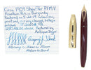 CIRCA 1959 SHEAFFER BURGUNDY PFM V SNORKEL PEN FOR MEN FOUNTAIN PEN RESTORED OFFERED BY ANTIQUE DIGGER