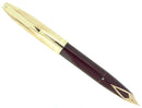CIRCA 1959 SHEAFFER BURGUNDY PFM V SNORKEL PEN FOR MEN FOUNTAIN PEN RESTORED OFFERED BY ANTIQUE DIGGER
