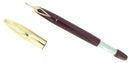 CIRCA 1959 SHEAFFER BURGUNDY PFM V SNORKEL PEN FOR MEN FOUNTAIN PEN RESTORED OFFERED BY ANTIQUE DIGGER