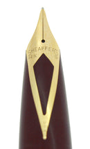 CIRCA 1959 SHEAFFER BURGUNDY PFM V SNORKEL PEN FOR MEN FOUNTAIN PEN RESTORED OFFERED BY ANTIQUE DIGGER