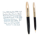CIRCA 1959 SHEAFFER BLACK PFM V PEN FOR MEN FOUNTAIN PEN & PENCIL SET RESTORED OFFERED BY ANTIQUE DIGGER
