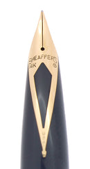 C1961 SHEAFFER DARK BLUE GRAY IMPERIAL IV FOUNTAIN PEN TOUCHDOWN FILLER RESTORED OFFERED BY ANTIQUE DIGGER