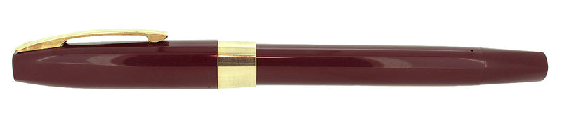 C1961 SHEAFFER BURGUNDY IMPERIAL IV FOUNTAIN PEN PENCIL SET TOUCHDOWN FILL MINT OFFERED BY ANTIQUE DIGGER
