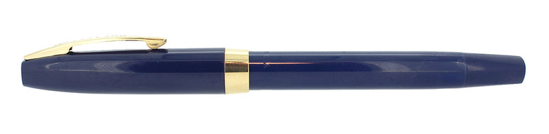C1962 SHEAFFER 800 BLUE FOUNTAIN PEN & PENCIL SET DOLPHIN NIB CHALKED MINT NEVER INKED OFFERED BY ANTIQUE DIGGER