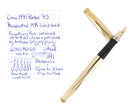 C1971 PARKER 75 PRESIDENTIAL 14K SOLID GOLD FINE NIB FOUNTAIN PEN RESTORED OFFERED BY ANTIQUE DIGGER