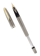 CIRCA 1971 SHEAFFER STERLING SILVER IMPERIAL TOUCHDOWN FOUNTAIN PEN RESTORED