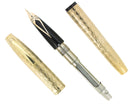 C1972 SHEAFFER IMPERIAL GOLD MARQUETRY DESIGN MODEL 835 FOUNTAIN PEN STICKERED OFFERED BY ANTIQUE DIGGER