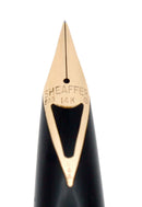 C1972 SHEAFFER IMPERIAL GOLD PLATED BARLEY OVERLAY MODEL 827 FOUNTAIN PEN SERVICED OFFERED BY ANTIQUE DIGGER