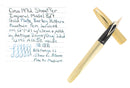 C1972 SHEAFFER IMPERIAL MODEL 827 GOLD PLATED BARLEY OVERLAY FOUNTAIN PEN SERVICED OFFERED BY ANTIQUE DIGGER