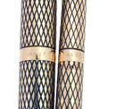 C1972 SHEAFFER 14K GOLD FILLED SOVEREIGN IMPERIAL FOUNTAIN PEN & PENCIL SET W/DIAMOND CLIPS OFFERED BY ANTIQUE DIGGER