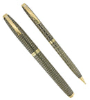 C1975 SHEAFFER WHITE DOT 14K GOLD FILLED SOVEREIGN IMPERIAL FOUNTAIN PEN & PENCIL SET MINT OFFERED BY ANTIQUE DIGGER
