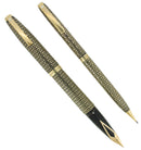 C1975 SHEAFFER WHITE DOT 14K GOLD FILLED SOVEREIGN IMPERIAL FOUNTAIN PEN & PENCIL SET MINT OFFERED BY ANTIQUE DIGGER