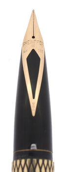 C1975 SHEAFFER WHITE DOT 14K GOLD FILLED SOVEREIGN IMPERIAL FOUNTAIN PEN & PENCIL SET MINT OFFERED BY ANTIQUE DIGGER