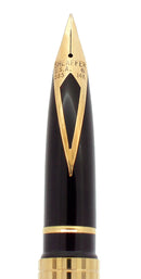 CIRCA 1976 SHEAFFER TARGA CLASSIC CHEQUERED PATTERN EXTRA FINE NIB FOUNTAIN PEN OFFERED BY ANTIQUE DIGGER