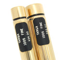 C1976 SHEAFFER TARGA 23K GOLD FLUTED FINE NIB FOUNTAIN PEN & BALLPOINT SET MINT OFFERED BY ANTIQUE DIGGER