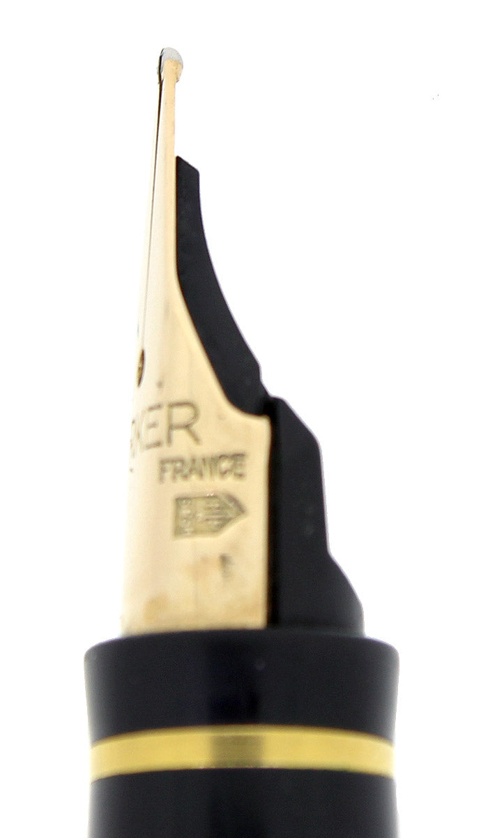 C1978 PARKER 75 GOLD PLATED IMPERIAL 14K MEDIUM NIB FOUNTAIN PEN RESTO