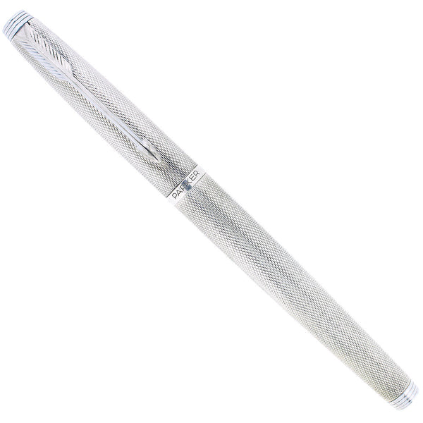 C1980 PARKER 75 GRAIN D'ORGE 14K GOLD FINE NIB FOUNTAIN PEN RESTORED