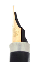 C1980 PARKER 75 GRAIN D'ORGE 14K GOLD FINE NIB FOUNTAIN PEN RESTORED OFFERED BY ANTIQUE DIGGER