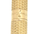 C1981 SHEAFFER TARGA 18K SOLID GOLD MASTERPIECE VANNERIE PATTERN BALLPOINT PEN OFFERED BY ANTIQUE DIGGER